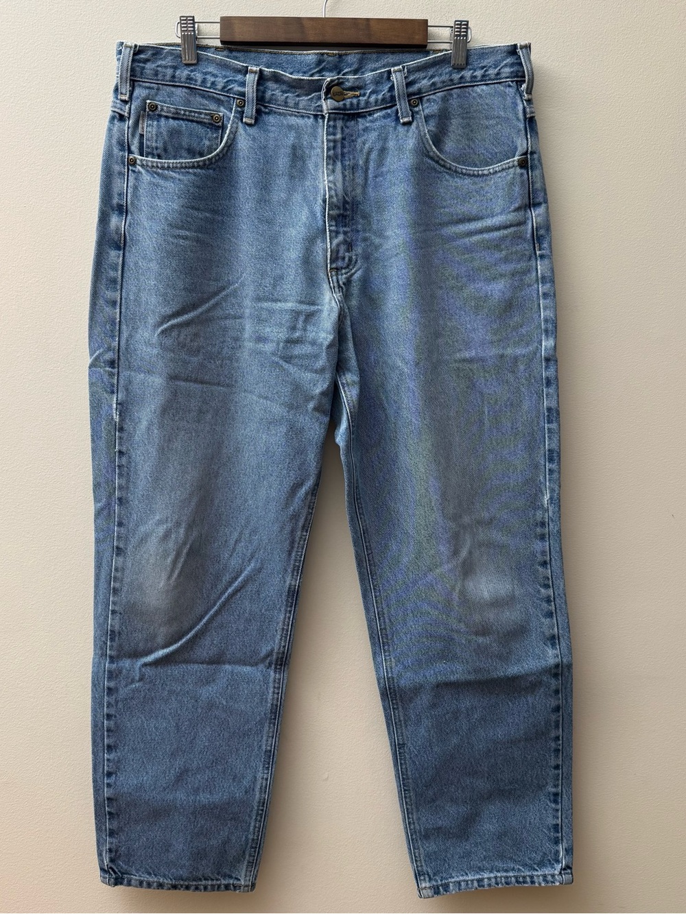 Carhartt Men’s Relaxed Jeans in Light Blue Denim